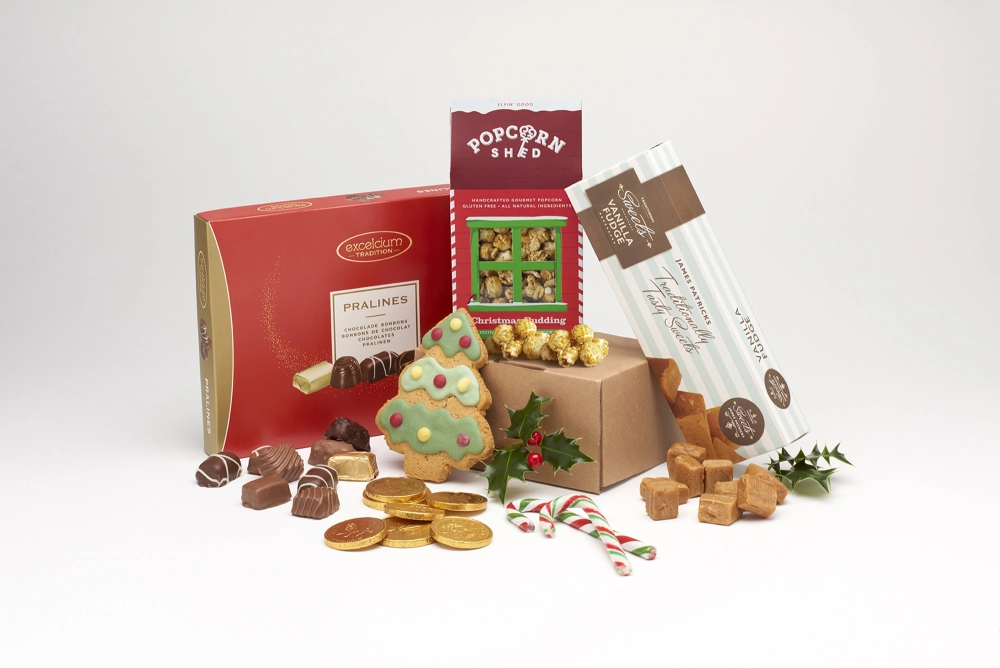 Festive Red Chocolate Gift Box